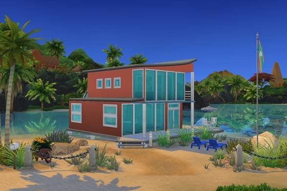 scdesigner2003's tweet photo. I just shared the Summer Starter NoCC-BsGM Lot on #TheSims4 Gallery! https://t.co/HH8qXRUPGo