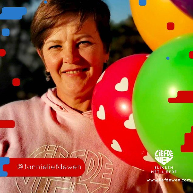 Dis almal se gunsteling @TannieLiefdeWen wat besluit het om te #SpeelMetGeel 🍋

Die ballonne  skree #LiefdeWen, vir al wanneer hulle 👉💥