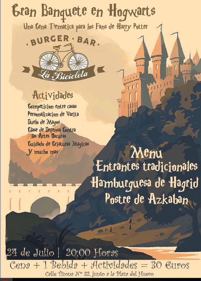 SinDestinoRev's tweet photo. @leonoticias_ Cena temática de Harry Potter en León este miércoles 24 😃😃 https://t.co/oKNXRW9CHc
