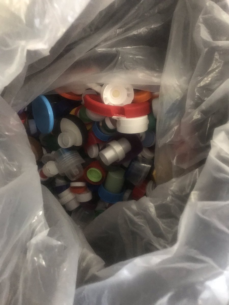 brownie982's tweet photo. 2 massive bags of plastic lids handed over to @lushstratfordcity... The lovely staff were so impressed I was gifted a #shampoobar. Thank you! Also thanks to everyone that’s been handing over their plastic lids. @lush will be making furniture out of them #perksofbeinggreen 💚💚💚 https://t.co/NJicOnDdVP