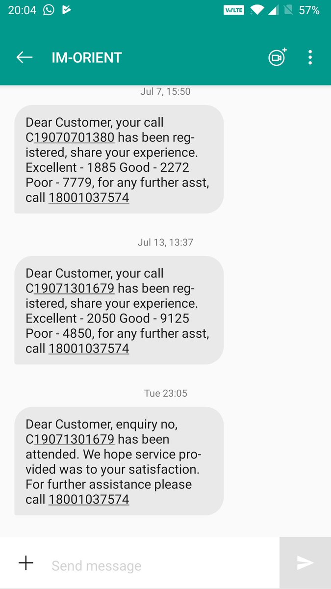tripathi_nivesh's tweet image. Please see attached message snapshot. For first no one even notified that we are closing it and then for 2nd, it just got closed without any resolution. #nocustomerdelight