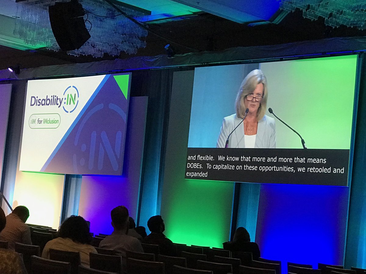 KrisOswold's tweet photo. Standing up for inclusion @UPS and with @DisabilityIN.  Well done Melody Davidson! https://t.co/S6ojJutme9