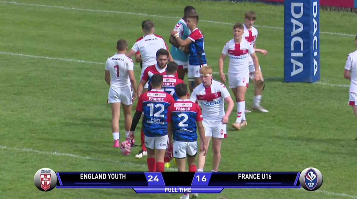England_RL's tweet photo. FULL-TIME:

🏴󠁧󠁢󠁥󠁮󠁧󠁿#EnglandRL Youth 24-16 @FFRXIII U16s 🇫🇷

👏 #EnglandRL win the series 2-0! https://t.co/jZdFPR3ov5