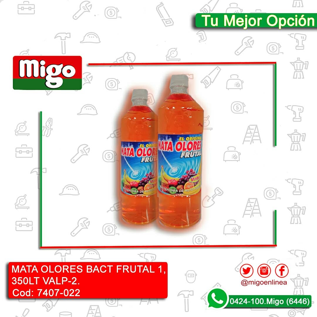 Los productos de #Limpieza desempeñan un papel importante en la vida diaria del #Hogar el desinfectante Mata Olores Bactericida de Valp
 tienen 3;presentaciones:
▶Frutal ▶Floral ▶Cereza
De 1,350 Lts neutraliza los malos olores en cualquier área de la 🏠 empresa y 🏥 #Migo