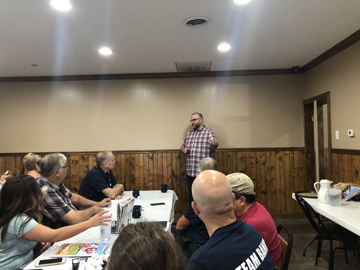 Jim_Banks's tweet photo. Really enjoyed hearing @justinbusch speak at the #WhitleyGOP breakfast in Columbia City this morning. Great to see my Rep @ChrisJudy83 too. Both are doing outstanding job at Statehouse. Always great to be home! https://t.co/fBrkMIXOPn