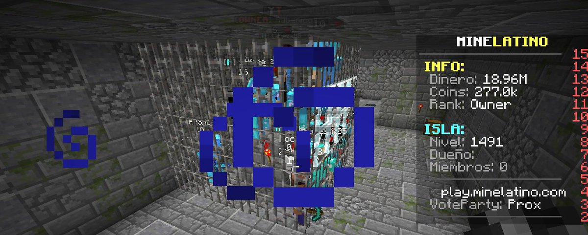 MineLatServer's tweet photo. ¡Así se vio el evento de ayer en Mine Latino!

#Minecraft #ServerMinecraft #ServidorDeMinecraft #Skyblock #SurvivalOP #PrisonOP #Maincra https://t.co/x5PQxHXzZW