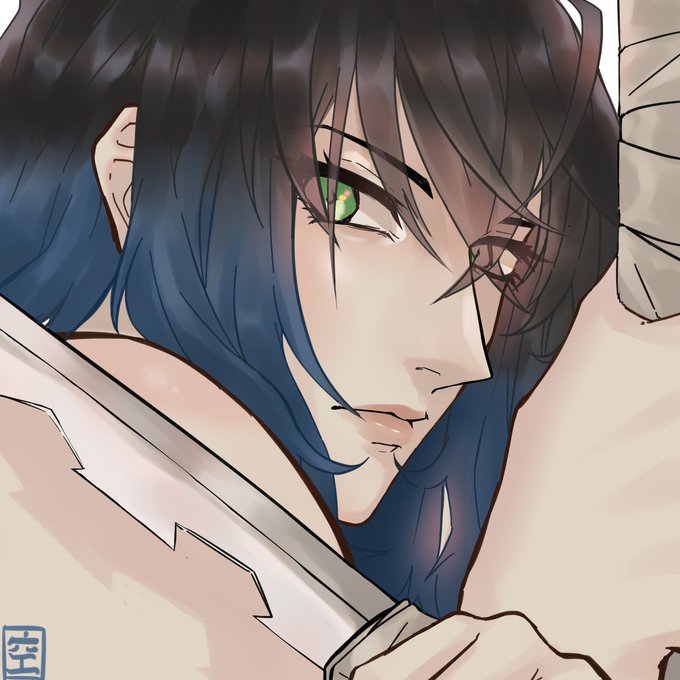 Soranokami | VGen Commissions Open!さんがTwitterに投稿した嘴平伊之助(鬼滅の刃)のイラスト。