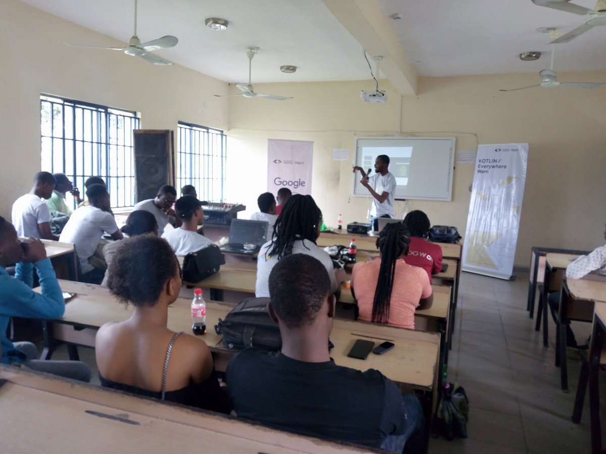wtmwarri's tweet photo. @MrTechDan speaking about Git commands. #ioextended19 @aniediudo @gdg_warri @charliecodes @gdg @kelvinrolex @FreebornMartha @WomenTechmakers https://t.co/UEorGIdMX2