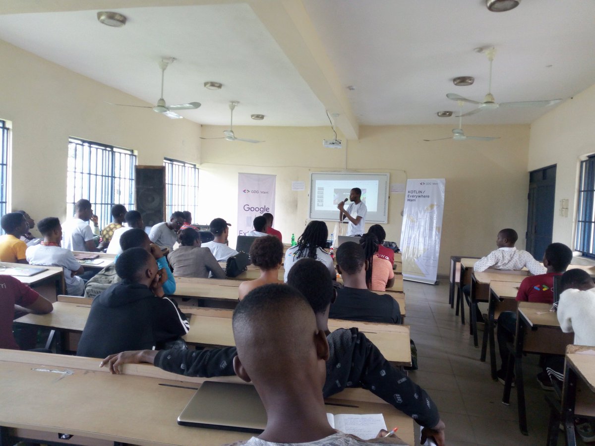 wtmwarri's tweet photo. @MrTechDan speaking about Git commands. #ioextended19 @aniediudo @gdg_warri @charliecodes @gdg @kelvinrolex @FreebornMartha @WomenTechmakers https://t.co/UEorGIdMX2