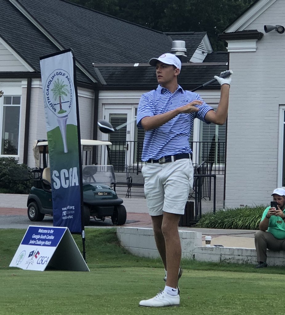 GSGA's tweet photo. Final match is Brock Hoover of Woodstock vs. Austin Scott (SC)... #GASCjunior #ChampVsChamp @SCGA1929 https://t.co/RkhpfLjrgM