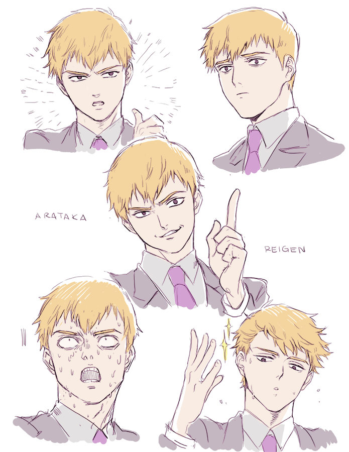 some reigen face redraws ? 