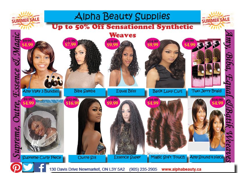 alphabeautysup1's tweet photo. STORE CLOSING SALE!!!
Synthetic Weaves on Sale
Alpha Beauty Supplies is Closing our Physical Location. 
All the Synthetic Weaves you need on sale!! https://t.co/JD7DiS7ZBV