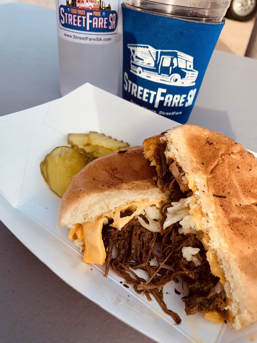 StreetFareSA's tweet photo. Last, but not least! #MojoManEateries and @QueeniesSaint from 11 AM-11PM!
#streetfaresa #foodieheaven #eatwherestreetfare #safoodtruck #foodtruckpark #safoodie #safoodblogger #safoodpics #saeats #eatlocal https://t.co/IrAfYlqggb
