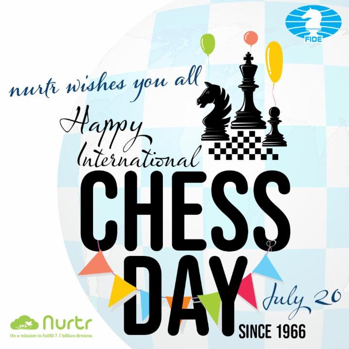 nurtrdotcom's tweet photo. Here's to celebrating this day that spells love for chess! Happy International Chess Day! Here's our gift to all chess lovers! $1 for 4-hour camp with @Rameshchess @chessgurukul here is the sign up link https://t.co/HIdY7XGIk5 #InternationalChessDay #FIDE #nurtr #Chess https://t.co/VNpYmZC5en