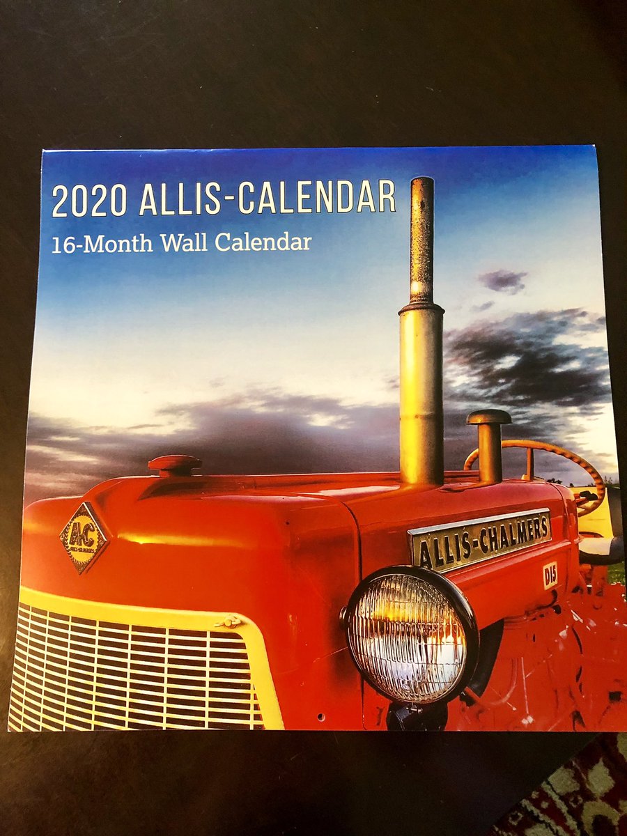 AllisCalendar's tweet photo. 2020 #AllisChalmers calendars are available to order $13 each shipping included. https://t.co/BIimLBArT6 https://t.co/Vyl2WhOgKe