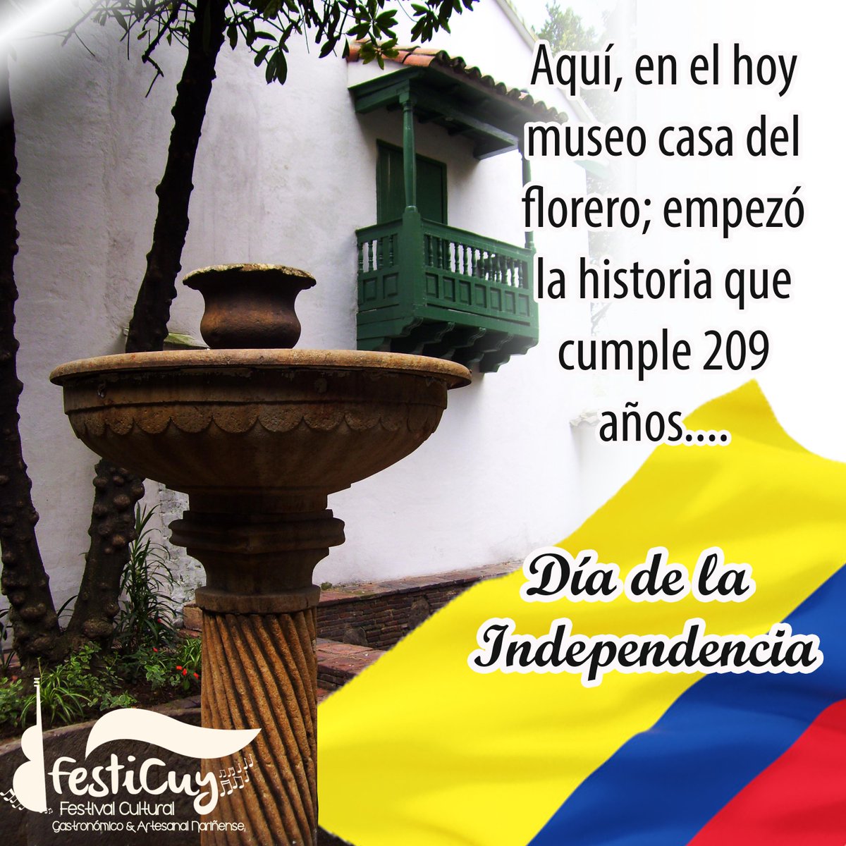 FestiCuyCali's tweet photo. En #Festicuy celebramos con orgullo el día de la colombianidad, en el aniversario 209 del primer grito de independencia.... #DíaDeLaIndependencia 
.
#Festicuy2019 #20DeJulio https://t.co/rUkj4JRzGf