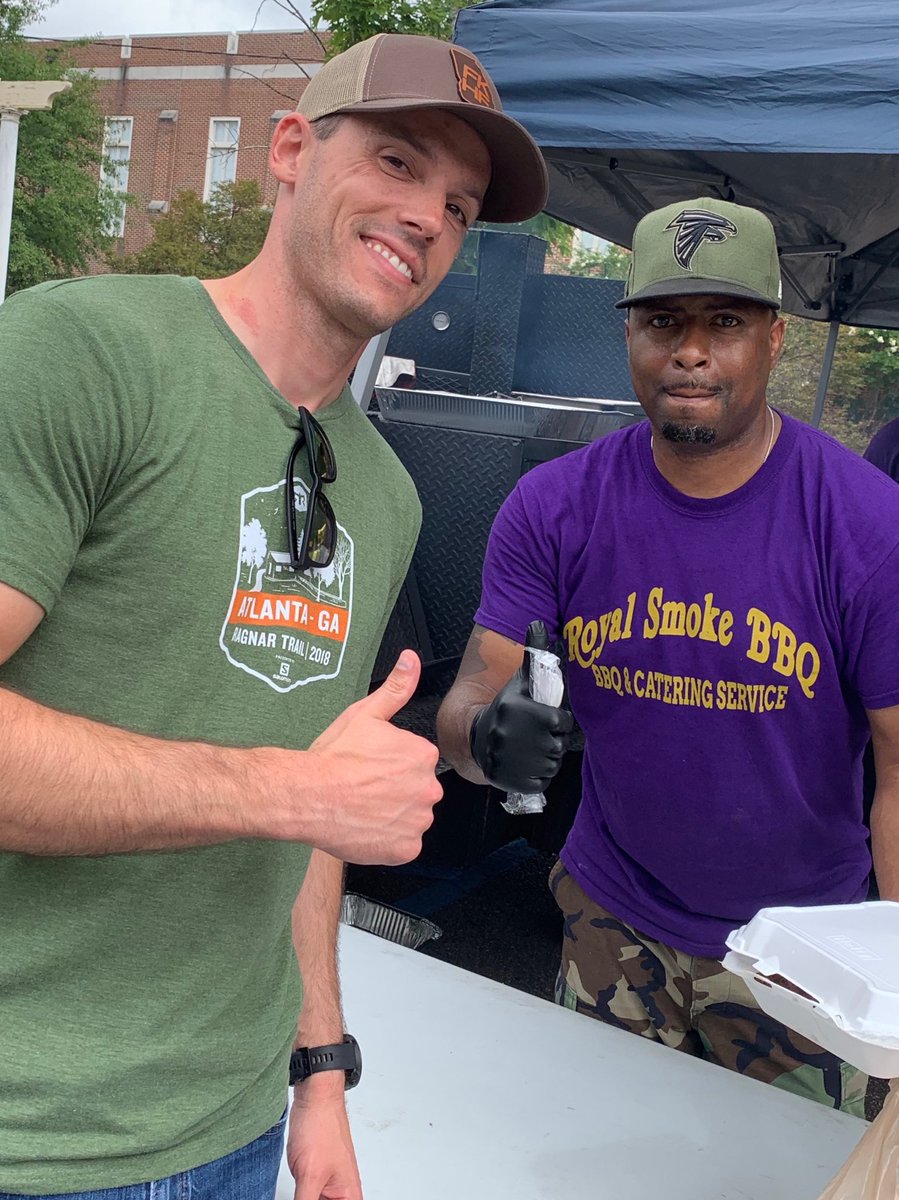 Ribs are coming off the smoker in the #FKHFGA parking lot.  Definitely the best thing about Saturday office time.