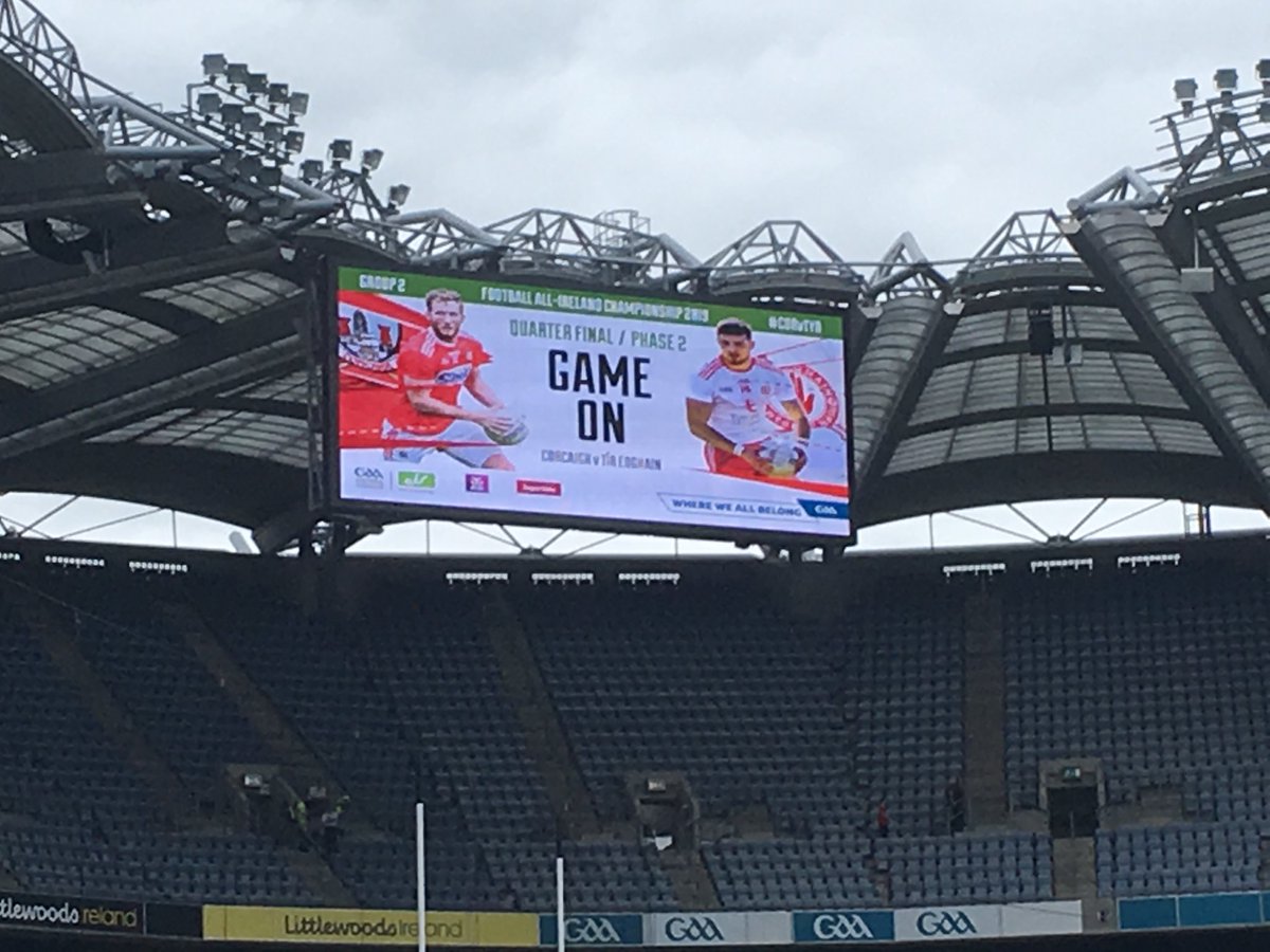 Was near this spot Lr. Cusack for 2010 semi v Dublin...hopefully a similar result this evening #CORvTYR