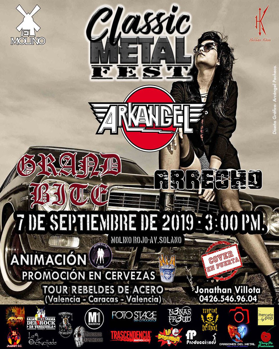 RT <a href="/TrascendenciaVe/">Trascendencia.Rocks | Trascendencia Podcast</a>: #Pronto estaremos sorteando 2 entradas para el genial <a href="/ClassicMetalF/">ClassicMetalFest</a>  a realizarse en <a href="/ElMolinoCcs/">El Molino Ccs</a> el sábado #07Sep con un cartel de lujo: <a href="/arkangelven/">Arkangel</a> <a href="/GrandBite/">Grand Bite</a> y @ArrechoBand pendientes!