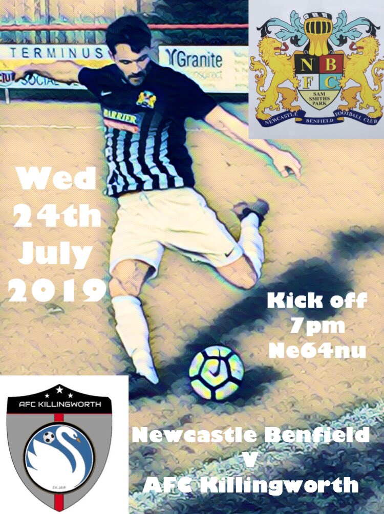 NBFC_Official's tweet photo. Newcastle Benfield’s
next game is at home on Wednesday 24th July 2019 kick off 7pm.

@NcleBenfield 
            V 
@AfcKillingworth 

Pre Season Friendly 

Adults £3
Concessions £1
Kids FREE https://t.co/rLkLcNMFGv