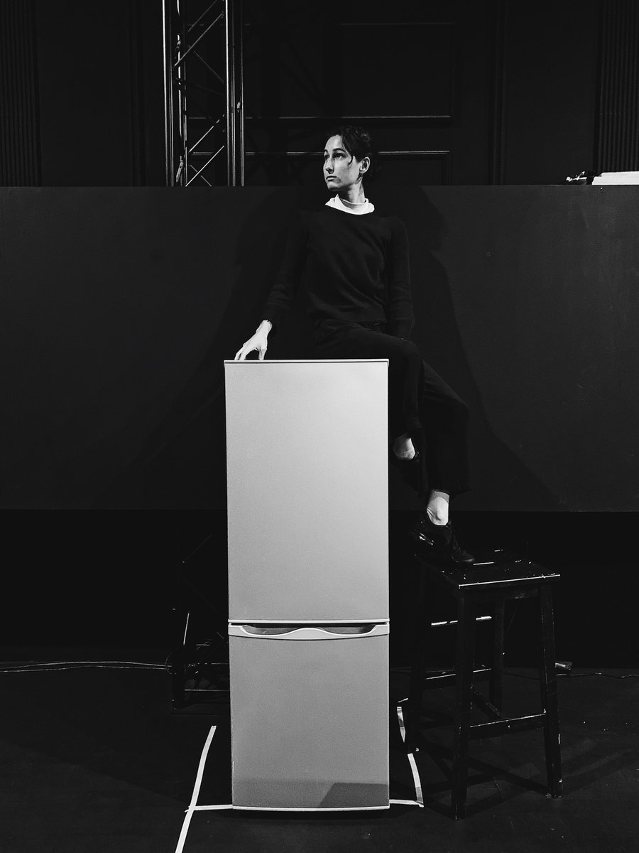 BoundByTheatre's tweet photo. Just a woman and her fridge. 
BBT Artistic Director nearly lost her damn mind securing ownership and delivery of said fridge. Please give her a round of applause and be sure to find us at #ZOOvenues to get the full story over a pint. #EdFridge 

#edfringe #makeyourfringe https://t.co/KFipYMUf6R