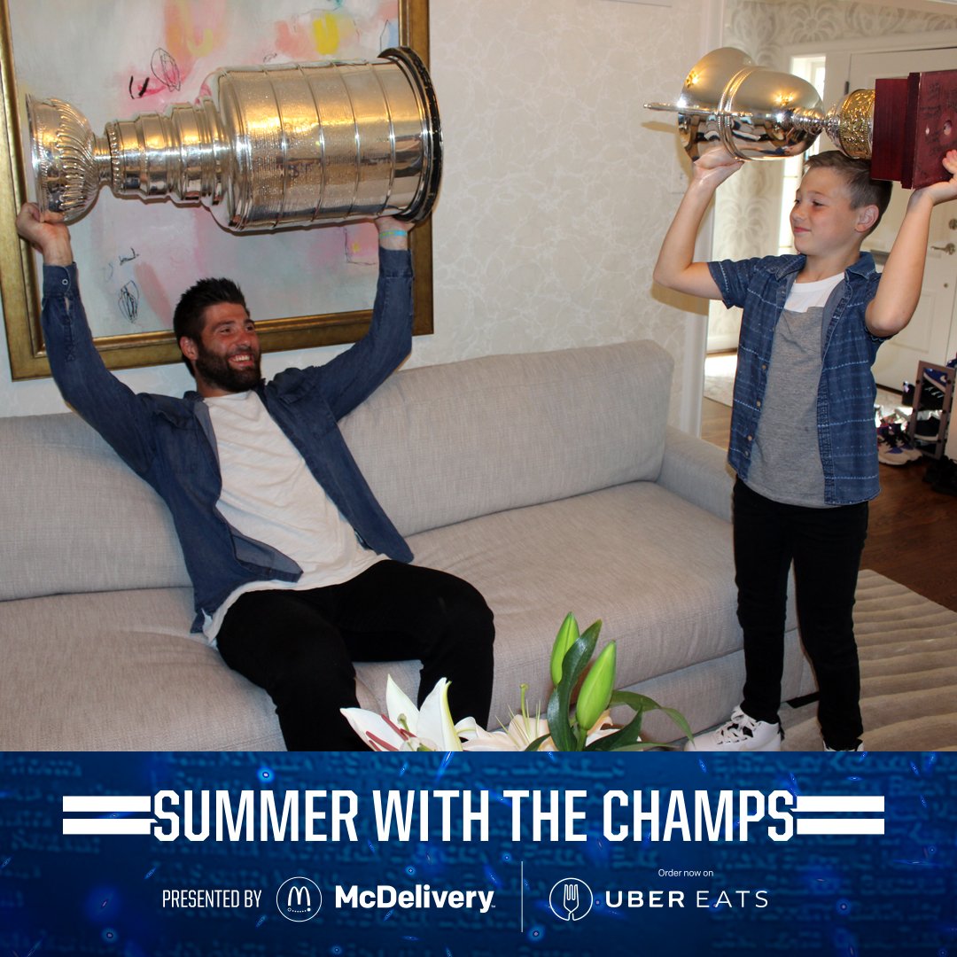 StLouisBlues's tweet photo. Championships run in the family. #stlblues #StanleyCup https://t.co/EiU72BGRc4