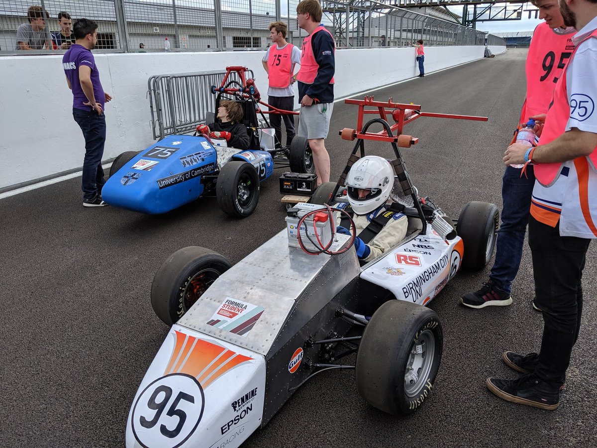 FormulaStudent's tweet photo. Next out on #FS2019 Sprint - @FullBlueRacing and @BCURacing https://t.co/3htbzFZR84