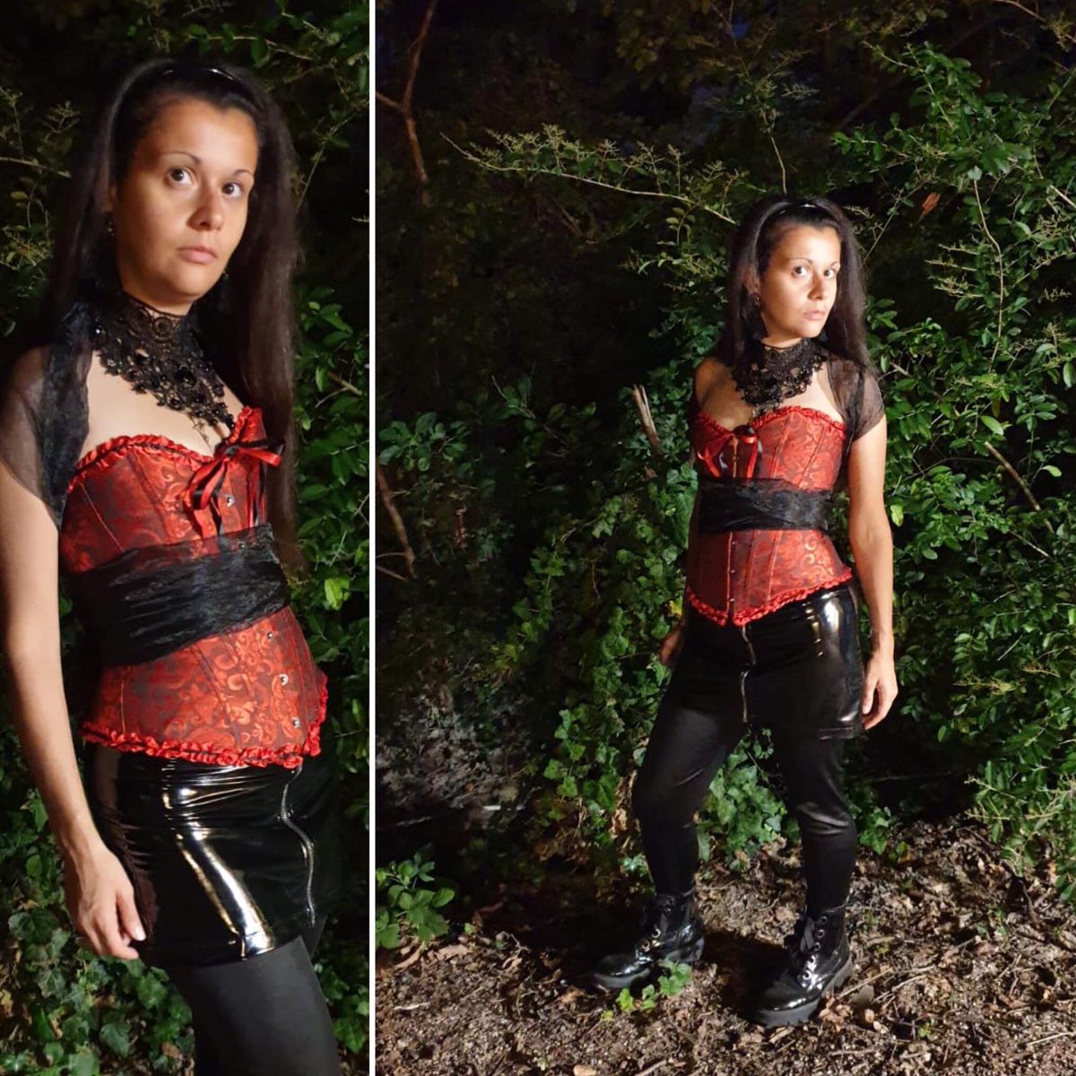MaidaRodilossi's tweet photo. Tarvisium celtica outfit New summer skirt @kiabi_italia @KiabiFrance Boat @OVSofficial #kiabi #kiabi_italia #ovs #ovspeople #alternativefashion #fashion #pvcskirt #gothicgirl #gothicstyle https://t.co/FQpN9P0UqE