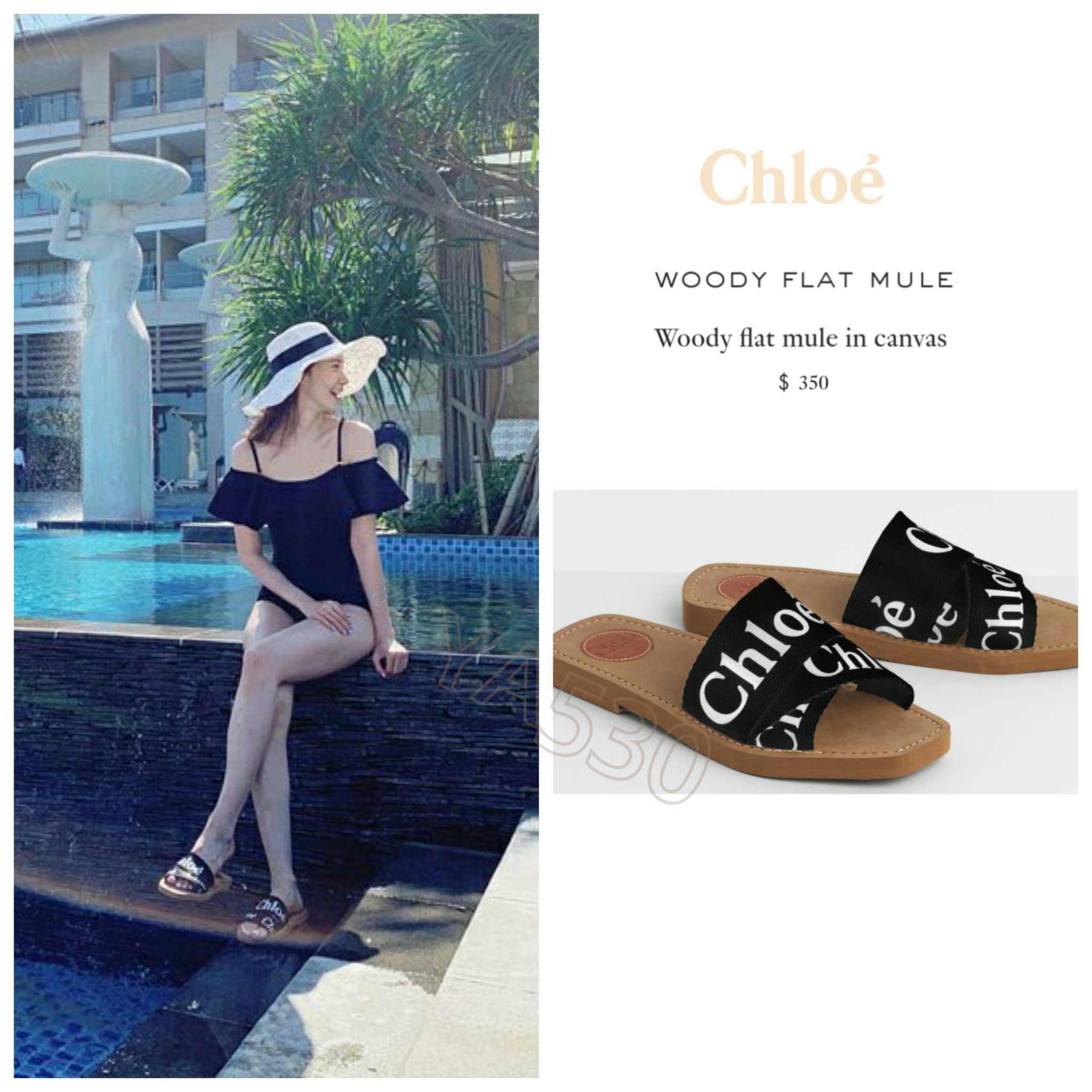 chloe flat mules