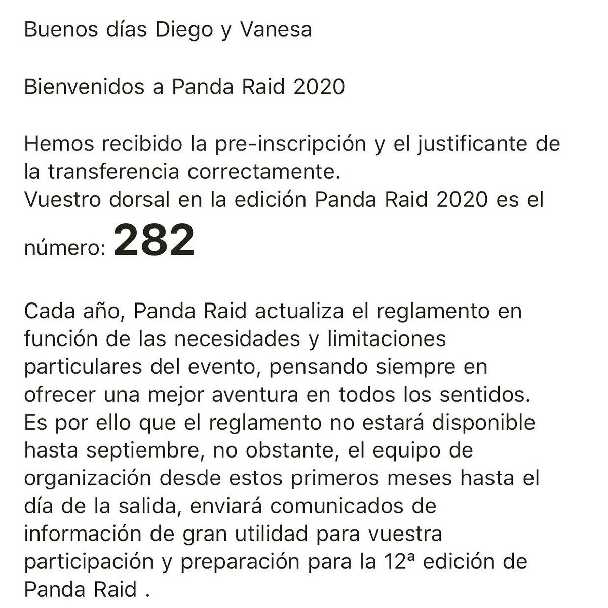 DakarClassics's tweet photo. Después de una ansiosa espera para conocer si estábamos dentro, tenemos dorsales para la #pandaraid2020 There we go!!!!! ✊🏼 https://t.co/d9WmbWJGgO