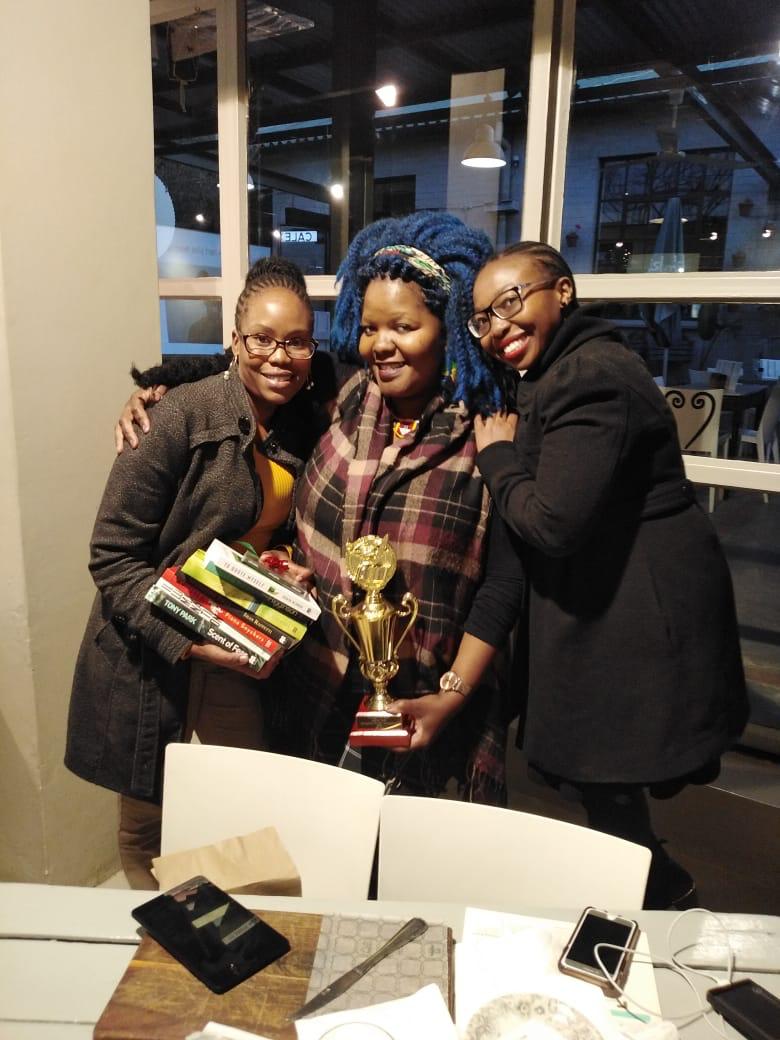 BafatiBebumbene's tweet photo. #gamaphile #writerscompetition @BafatiBebumbene we are proud of you @Aya_Xaba our silent member, she attends most of our open events, so to us she's a BBB member๐๐ congratulations to you๐๐๐๐ thank you @gamaphile @PanMacmillanSA for the publishing deal https://t.co/slHq7ZHqHs