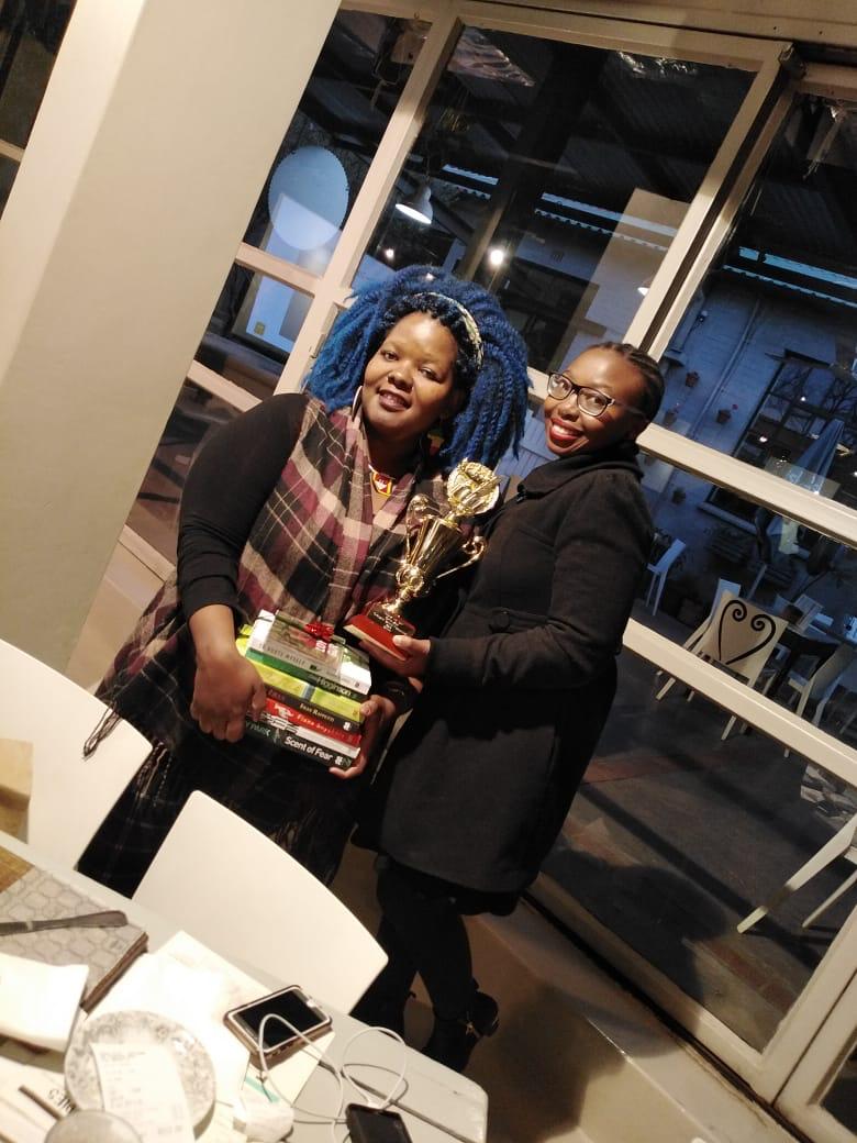 BafatiBebumbene's tweet photo. #gamaphile #writerscompetition @BafatiBebumbene we are proud of you @Aya_Xaba our silent member, she attends most of our open events, so to us she's a BBB member๐๐ congratulations to you๐๐๐๐ thank you @gamaphile @PanMacmillanSA for the publishing deal https://t.co/slHq7ZHqHs