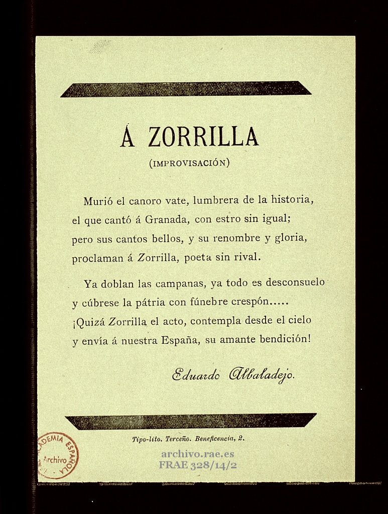  EL ROMANTICISMO ESPAÑOLJosé Zorrilla: poeta y dramaturgo español. Cultivó todos los géneros poéticos: la lírica, la épica y la dramática. Mantuvo amistad en París con Alejandro Dumas, Alfred de Musset, Víctor Hugo, Théophile Gautier y George Sand. http://dbe.rah.es/biografias/6668/jose-zorrilla-y-moral