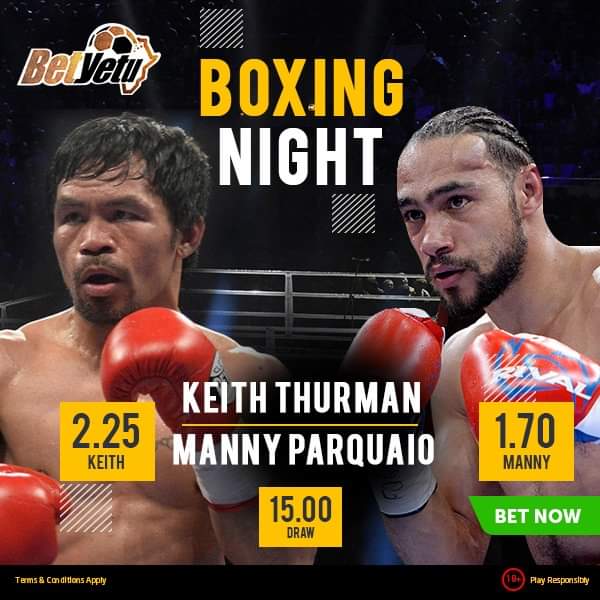 PariMatchGh's tweet photo. 🥊 #BoxingPromo 🥊
👉 https://t.co/HJezEdi7GK
_
👉 Predict the bout winner and the method of victory 🥊
e.g #PACQUIAO, TKO or win on points
e.g #KEITH THURMAN, TKO or win on points
_
👉Comment with #BetyetuFreeBet
👉SHARE the post to qualify.
🎁 First 10 correct answers only https://t.co/ECX6Y24s68