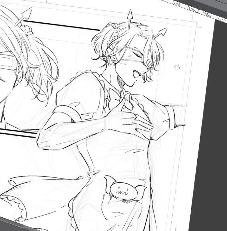 原稿で久しぶりにあすちゃむを描いたらわくわくして目が覚めた 定期的に推しは描くべき 