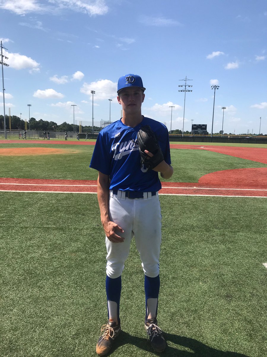 FiveTool's tweet photo. @FiveToolTexas F: @DynastyShowcase Blue 6, HP Baseball 2021 Rachal 1
PoG: Max Dreyling 7 IP, 4K, 4H, ER
Hitter: Ryan Rusk 3-4, 2 RBI, R
Notable: @tylerseek 3-4, RBI, SB https://t.co/tbFvSUurwV
