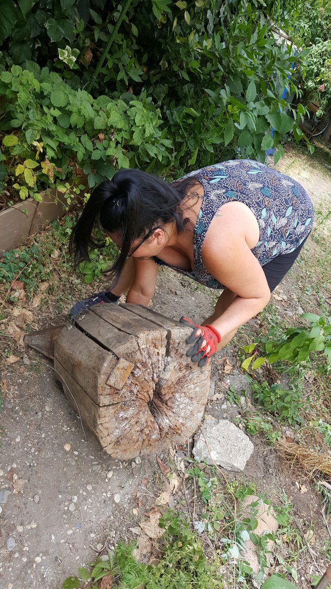 FloLeNulzec's tweet image. Amynagement un progress à @laMYNE_ 
#bucheron #TiLiOS #jardin #LaMyne