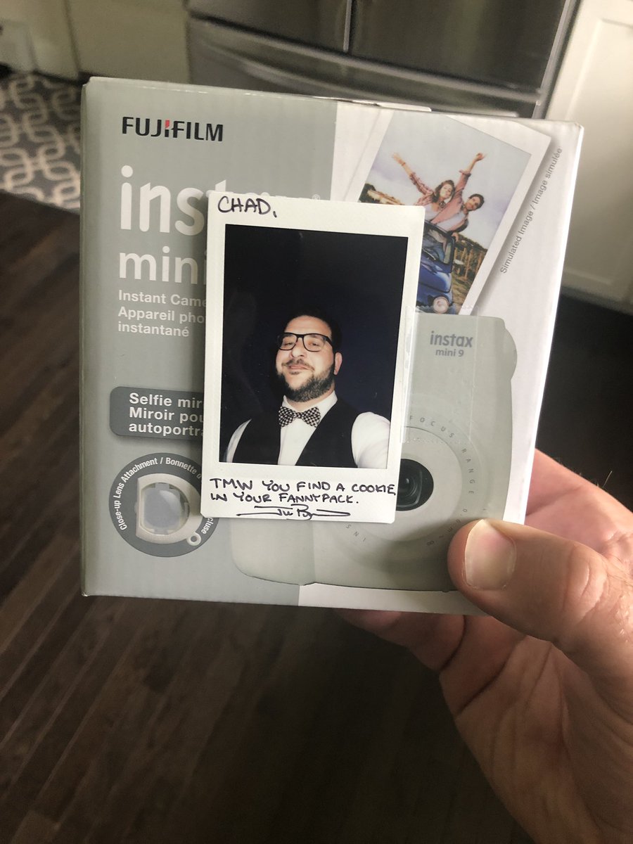 chaddaley1's tweet photo. TMW you get the instapix camera that you bought on @gravylive for a great deal and @JoeBuettner included a personal message on a picture that he took!! #awesome #gravy #thethickness #mademyday #nothingcooler. If your not playing @gravylive are you even a person? https://t.co/MsmpA4uVBe