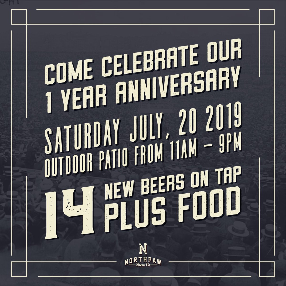 Northpawbrewco's tweet photo. Round 3 starts today! More new beers coming your way, food & our outdoor patio☀️ #NorthpawBrewCo #NPBC #NorthpawNation #craftbeer #beer #brewery #Vancouver #local #PortCoquitlam #PoCo #Canada #BC #anniversary #party #summer #oneyear #craftruleseverythingaroundme https://t.co/x03VaxjIaL