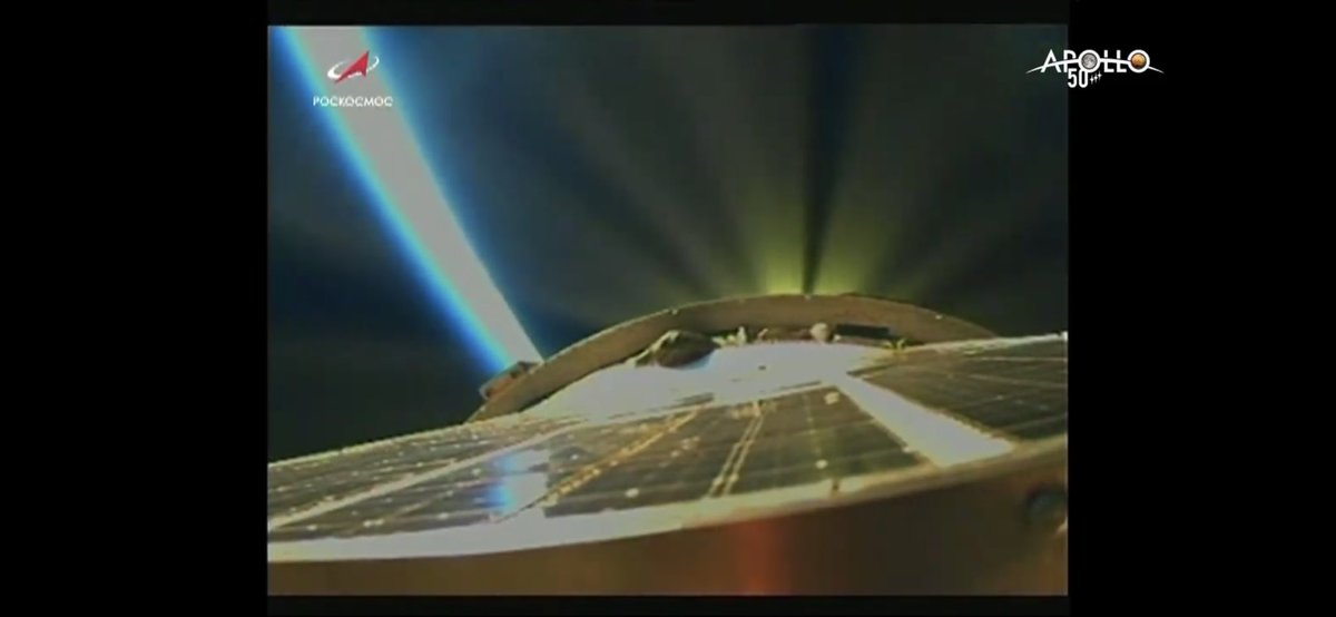 Great camera view on the Soyuz rocket