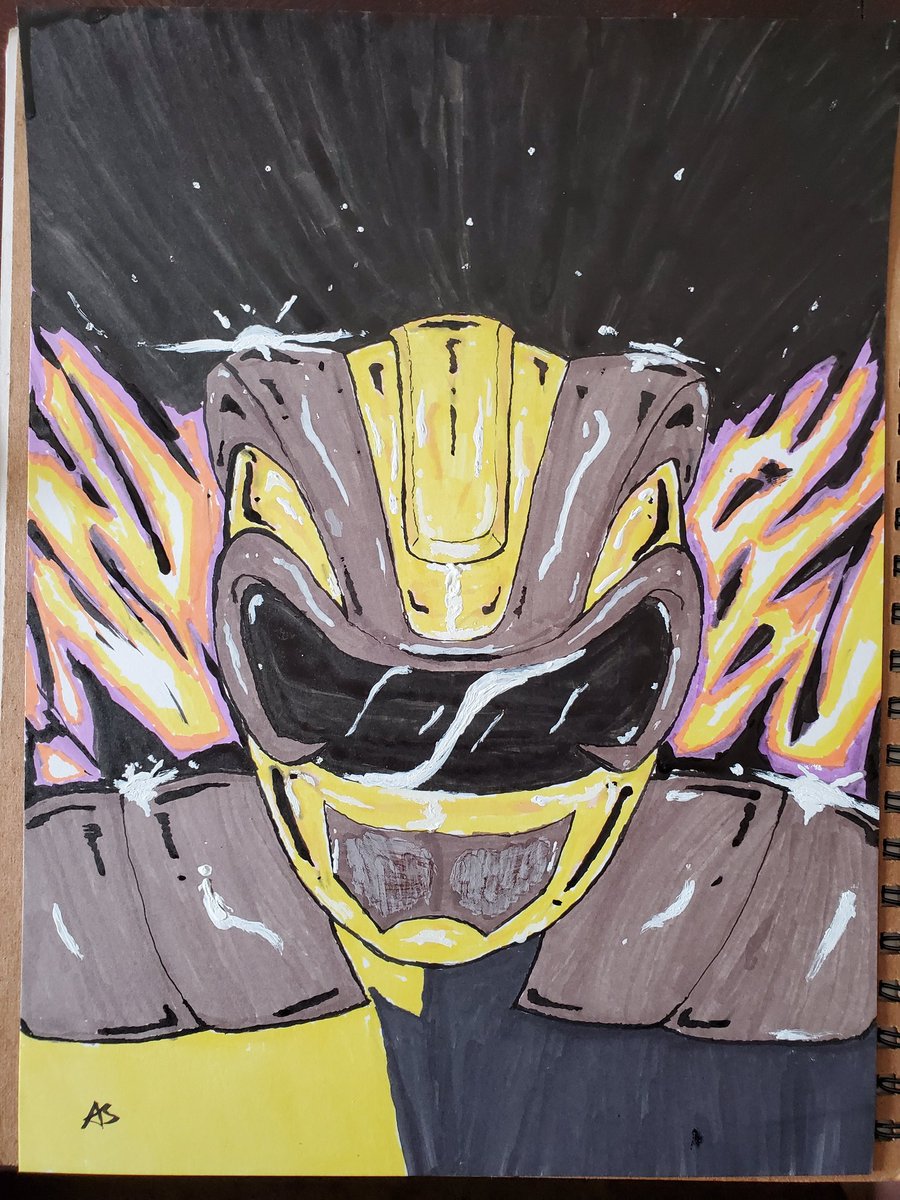 ArtByABlackwell's tweet photo. Some fanart for my best mutual @SchrierPaul
#PowerRangers #HyperforceYellow https://t.co/iZ2SmtOXHF