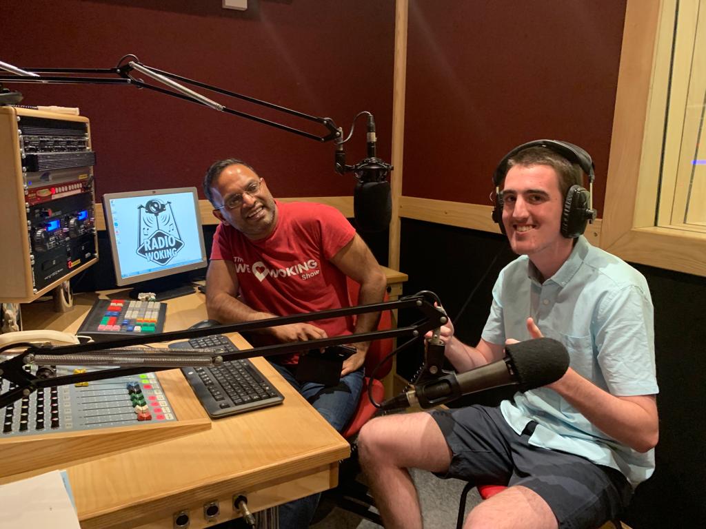 ElgarNick's tweet photo. A great evening @RadioWoking for our very special team @WokingWolves https://t.co/W8Hy364oz4