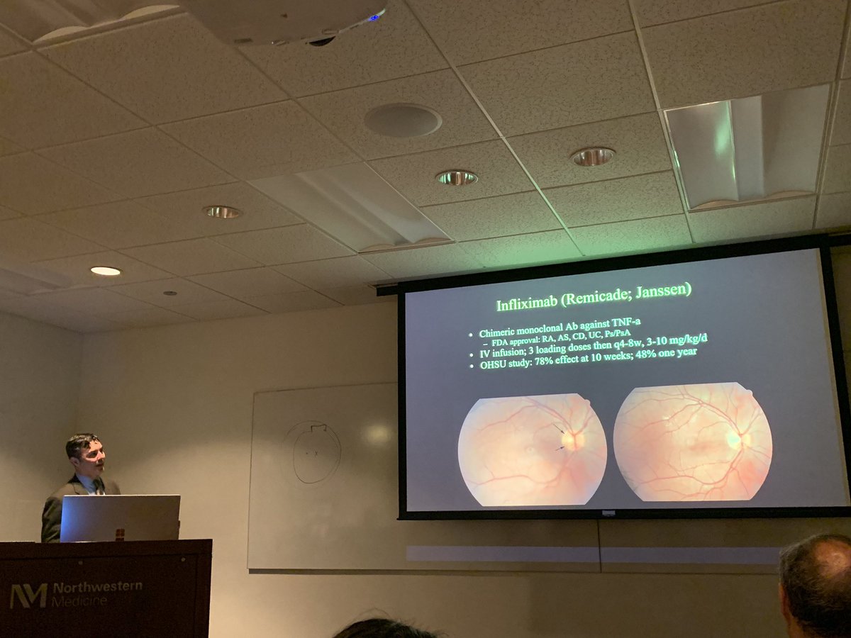 AKoreishi_MD's tweet photo. So happy to host Dr Eric Suhler as our uveitis visiting professor. He shared tips and data on complex immunomodulation and taught us and our residents a lot! #uveitis @NMOphthalmology @CaseyEye https://t.co/H7SJbKeb3T