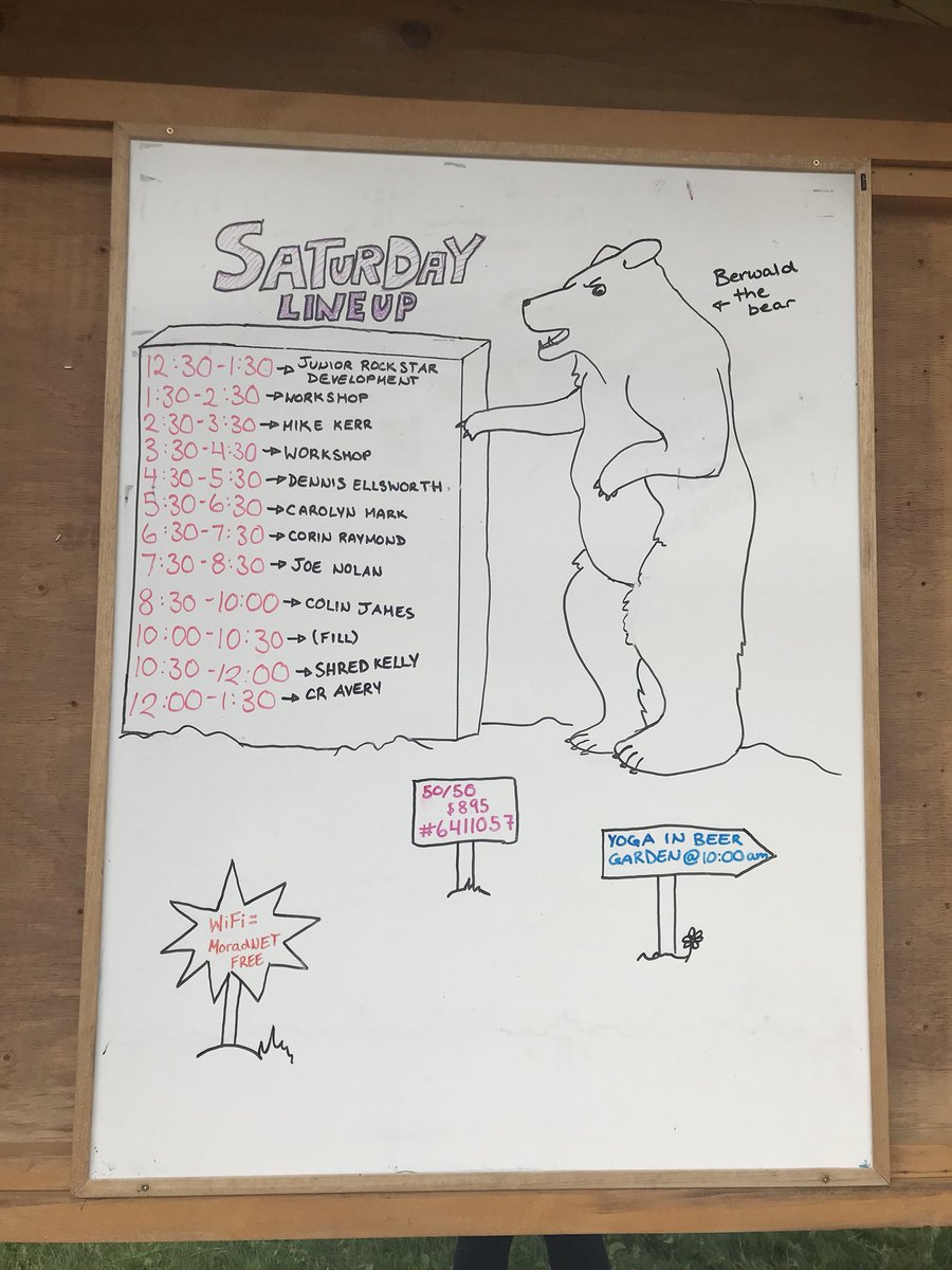 Today’s #wildmtnmusic lineup!