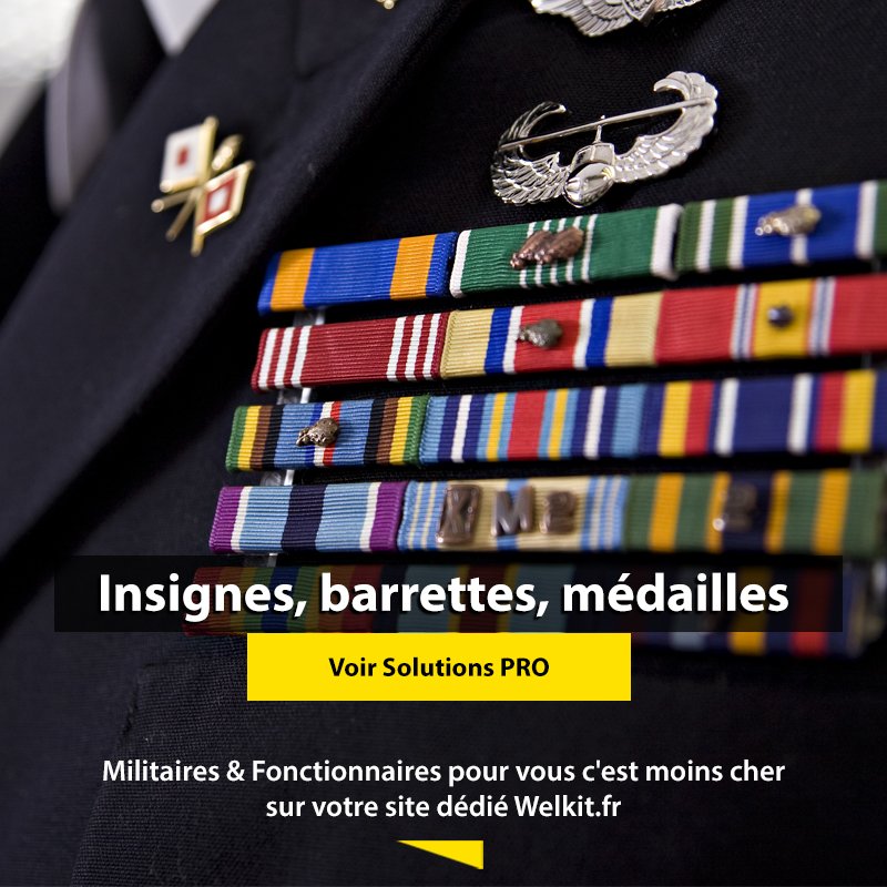 Welkitcom's tweet photo. Insignes, barrettes, médailles : découvrez nos nouvelles Solutions PRO à prix bas >>> https://t.co/BXwE2GXXhj
------------
#militaire #police #gendarmerie #douanes #administrationpenitentiaire #welkit #solutionspro #prixbas #grandesmarques #tactical https://t.co/3s2qluFxhR