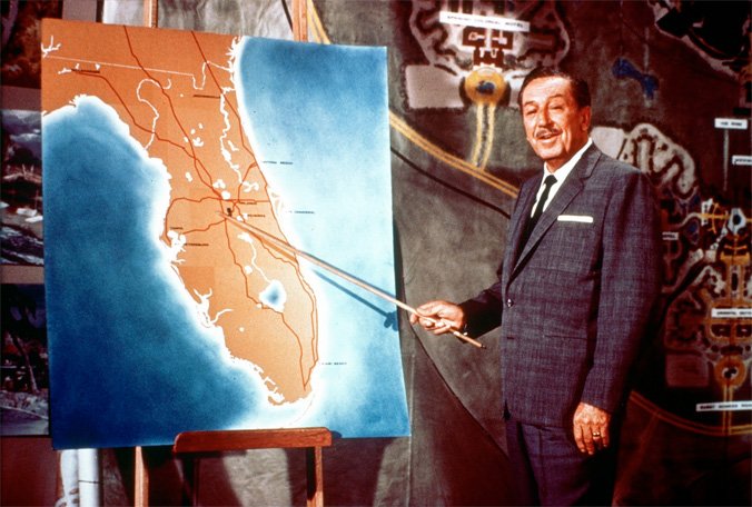 Follow407News's tweet photo. The 48 square miles of swampland now home to Walt Disney World was  purchased by Walt for $5 million dollars. https://t.co/EKHYNaKA7A