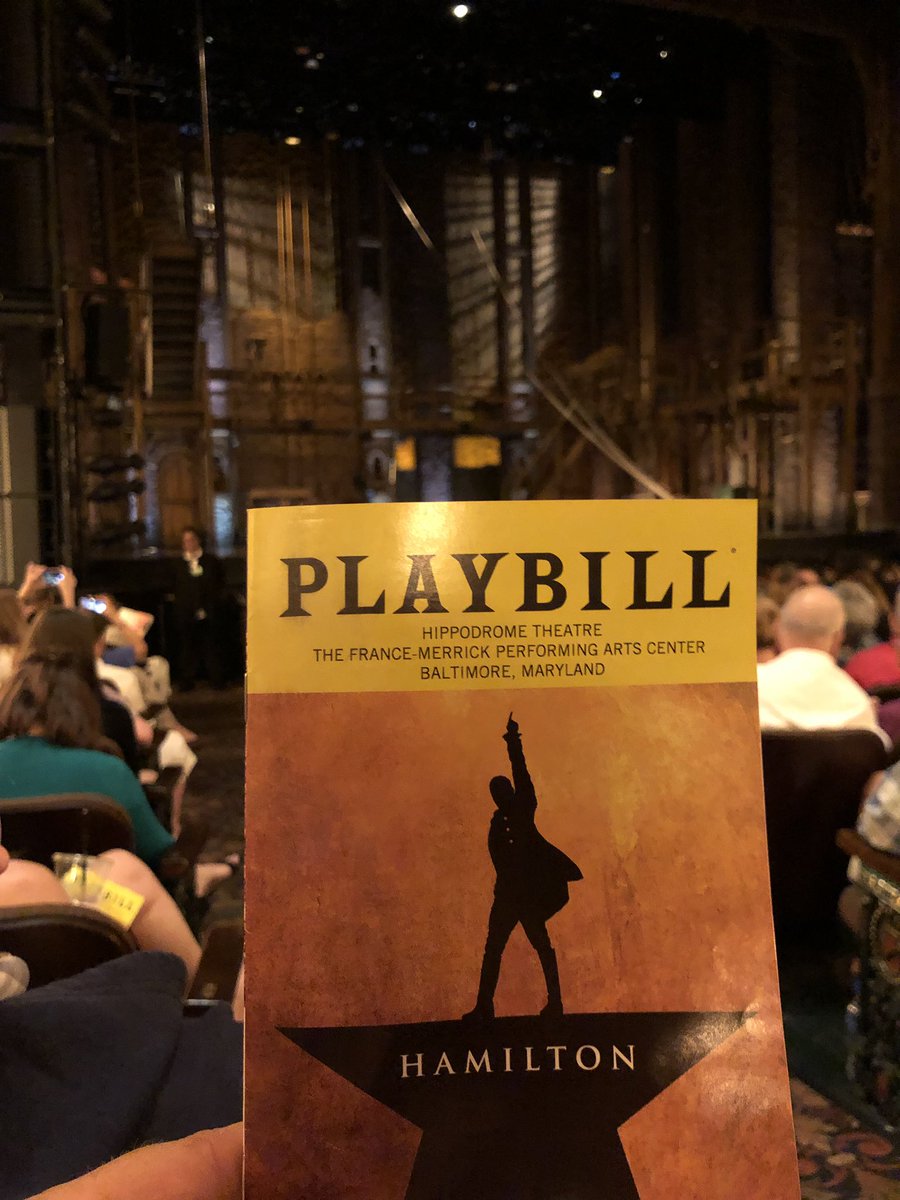 Can’t wait for the show to start - #Hamilton
