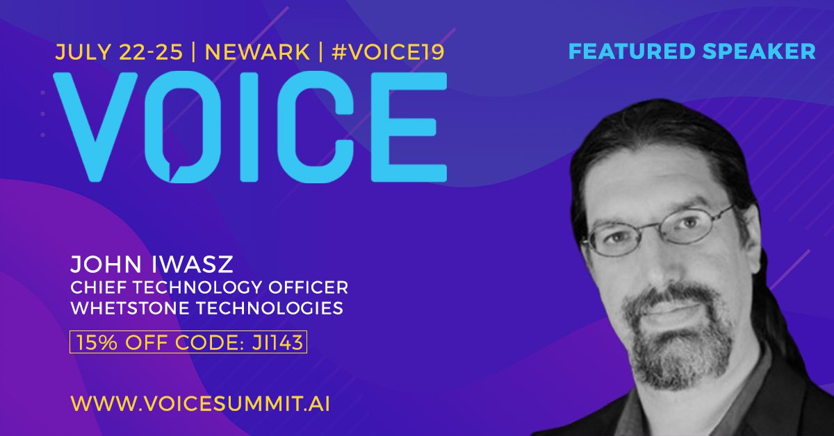 #VOICE19 Speaker 🚨 Hear <a href="/JohnI73/">Fabio Moro</a> from @whetstonetech speak about connecting an <a href="/alexa99/">Alexa | Follow @amazonalexa</a> skill to <a href="/Azure/">Microsoft Azure</a> on July 23. Register here ➡️ bit.ly/2LYPZTm