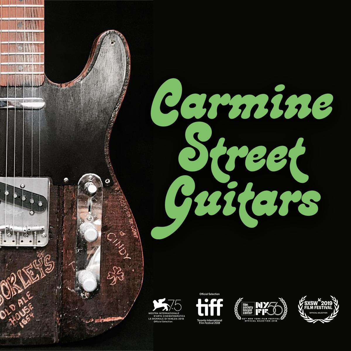 cafilminstitute's tweet image. #CarmineStreetGuitarsMovie screens 7/27 w/ #masterluthier #TomRibbecke In Person!  #RickKelly has been crafting original guitars since the 1970s at #CarmineStreetGuitars in #GreenwichVillage, revered by #BobDylan, #LouReed, #PattiSmith, &amp;amp; many more! Tix: bit.ly/2Z2Dhqn