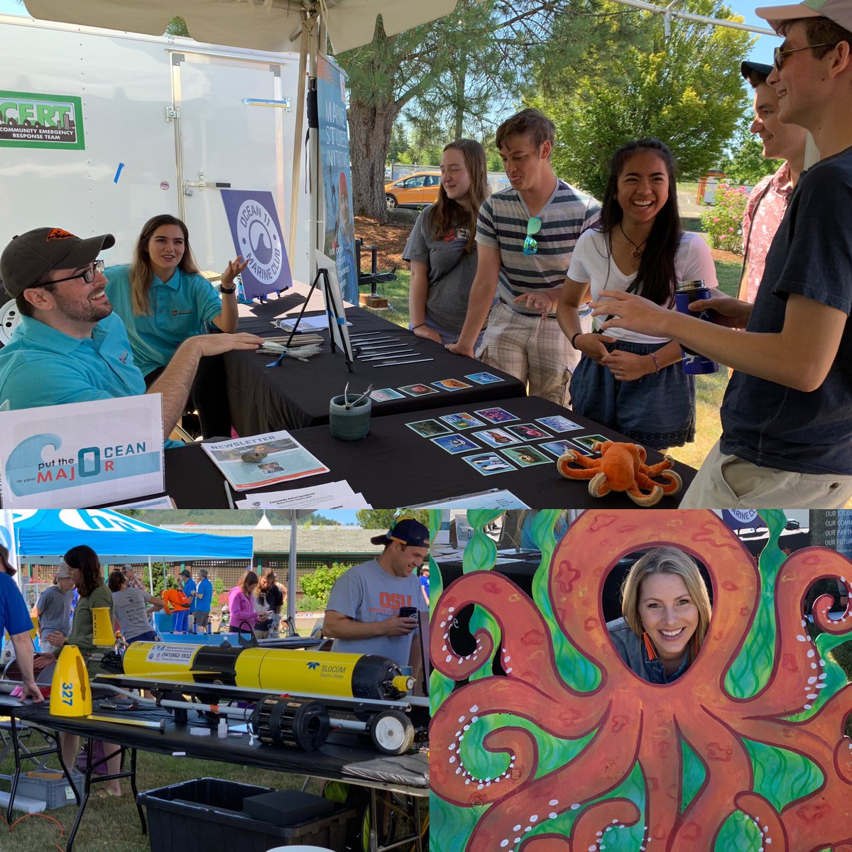 It’s Da Vinci Days! Come out to the Benton Co. Fairgrounds from 10-5 for our photo booth, ocean trivia game + all the other cool interactive science &amp; engineering activities! Ocean11 is selling metal straws if u haven’t gotten yours yet! #osumarinestudies #ocean11osu